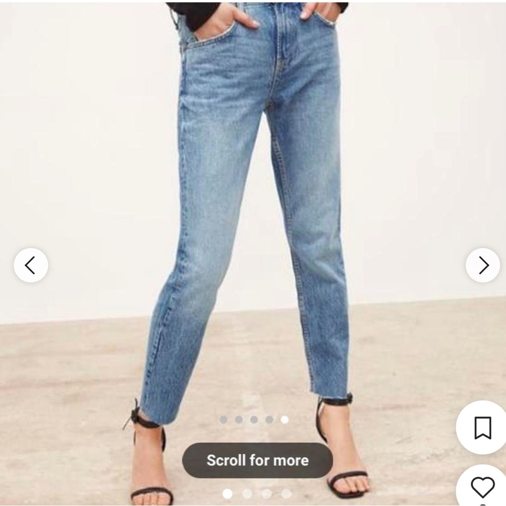 Zara The Cigarette Jean in Sunset Blue Women's Jeans Size 12